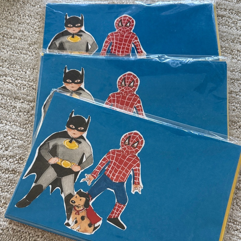 Super hero stationary